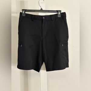 Izod Men's Performance Golf Cargo Shorts Black Size 32